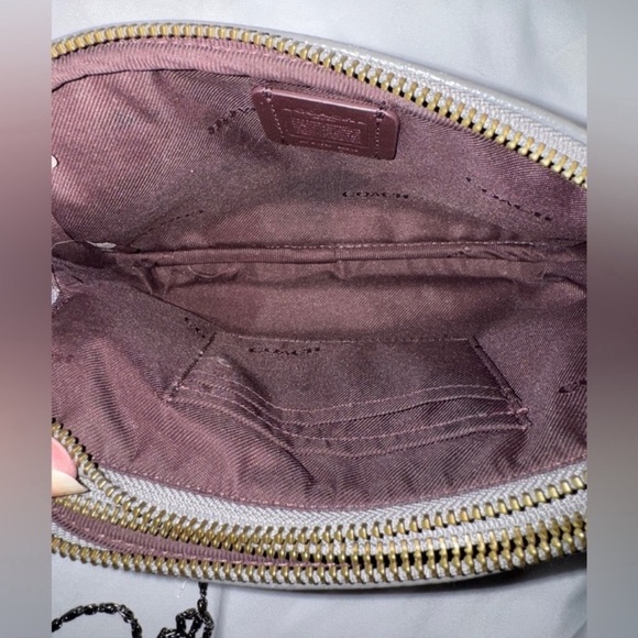 Coach RARE Coach Praire Rivet Double Zip Crossbody Clutch w Studs/dustbag - Picture 4 of 10